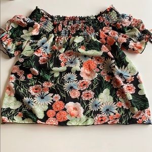 Off the shoulder floral top